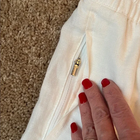 Athleta Linen High Rise Ankle Pants - Picture 4 of 9